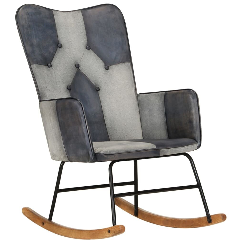 Šūpuļkrēsls vidaXL, 56x74x93 cm, pelēks cena un informācija | Atpūtas krēsli | 220.lv
