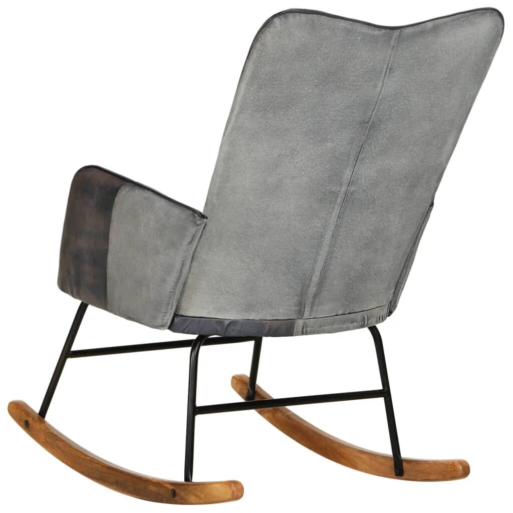 Šūpuļkrēsls vidaXL, 56x74x93 cm, pelēks cena un informācija | Atpūtas krēsli | 220.lv