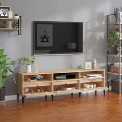 TV skapītis vidaXL, 150x30x44,5 cm, brūns цена и информация | Тумбы под телевизор | 220.lv