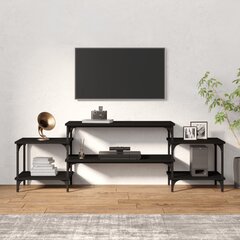 TV skapītis vidaXL, 157x35x52 cm, melns cena un informācija | TV galdiņi | 220.lv