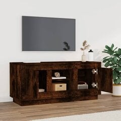 TV skapītis ar durvīm vidaXL, 102x35x45 cm, brūns цена и информация | Тумбы под телевизор | 220.lv