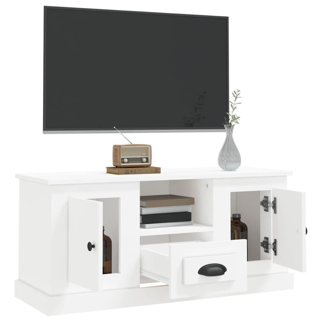 TV skapītis vidaXL, 100x35,5x45 cm, balts cena un informācija | TV galdiņi | 220.lv