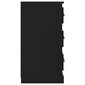 Kumode vidaXL, 70x35,5x67,5 cm, melns cena un informācija | Skapīši viesistabai | 220.lv