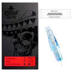 EL CARTEL tetovēšanas kasetne 0.30mm/17 Magnum LT/10gab/ cena un informācija | Mēbeles skaistumkopšanas saloniem | 220.lv