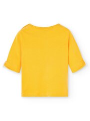 BOBOLI t-krekls Daisy Print Limone 520236736 cena un informācija | Krekli, bodiji, blūzes meitenēm | 220.lv