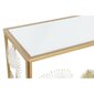 Konsole DKD Home Decor 108 x 37 x 80 cm spogulis Bronza Metāls Balts cena un informācija | Konsoles galdiņi | 220.lv