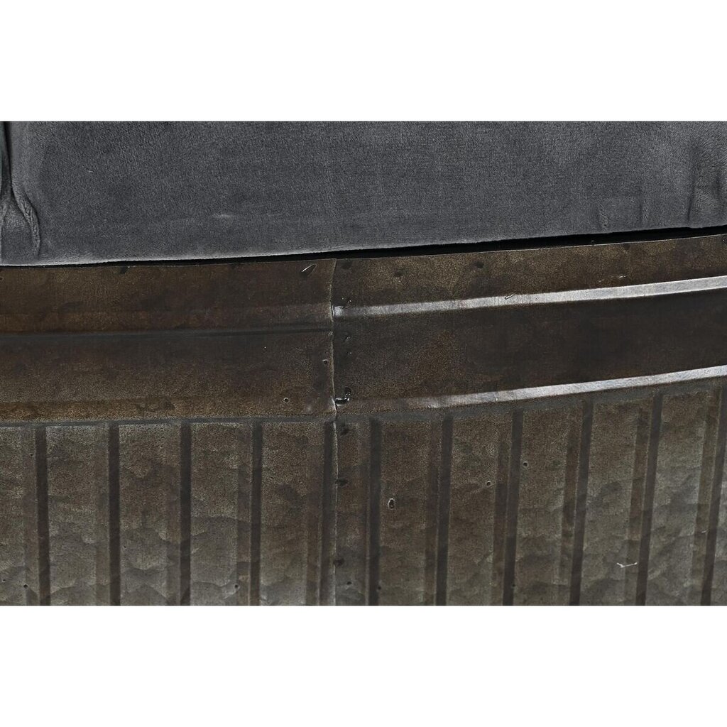 Taburete DKD Home Decor Pelēks Metāls Poliesters (117 x 42 x 47 cm) cena un informācija | Virtuves un ēdamistabas krēsli | 220.lv