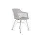 Ēdamistabas krēsls DKD Home Decor Metāls Gaiši pelēks polipropilēns (57 x 57 x 80,5 cm) cena un informācija | Virtuves un ēdamistabas krēsli | 220.lv