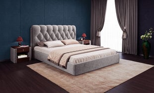 ROYAL gulta + matracis SAPNAS 2 XL, 120x200cm, pelēks cena un informācija | Gultas | 220.lv