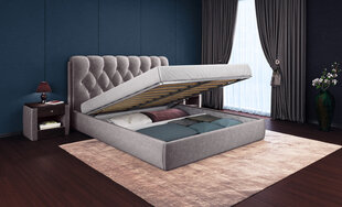 ROYAL gulta + matracis SAPNAS 2 XL, 140x200cm, pelēks cena un informācija | Gultas | 220.lv