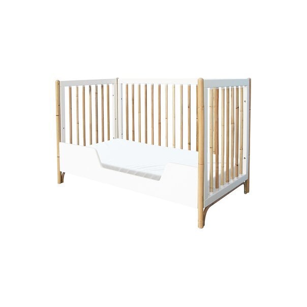 Bērnu gultiņa Oceane Evolutive Cannes 60 x 120 cm balta cena un informācija | Zīdaiņu gultas | 220.lv