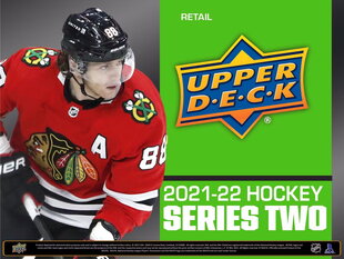 Hokeja kartītes Upper Deck Series Two 2021/2022 Tin Box cena un informācija | Kolekcionējamas kartiņas | 220.lv