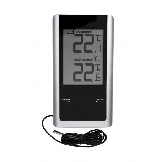 Digitālais termometrs iekštelpās un ārā cena un informācija | Mitruma, temperatūras, pH, ORP mērītāji | 220.lv