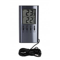 T183 Цифровой термометр, серый цена и информация | Измерители влажности, температуры, pH, ORP | 220.lv