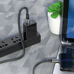 Borofone Cable BX82 Bountiful - USB to Lightning - 2,4A 1 metre black цена и информация | Кабели для телефонов | 220.lv