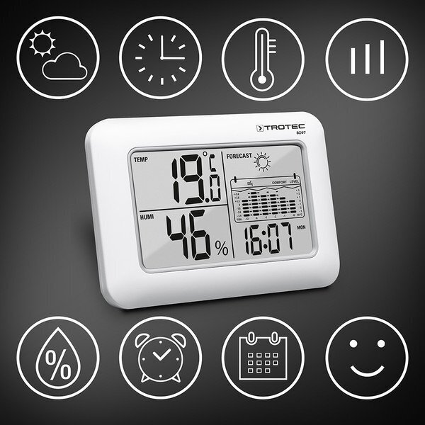 Meteoroloģiskā stacija Trotec BZ 07 cena un informācija | Meteostacijas, āra termometri | 220.lv