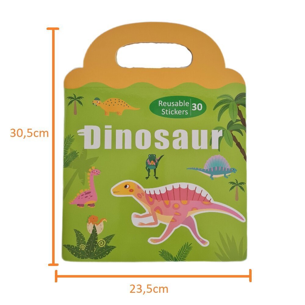 Magnētiskās uzlīmes bērniem, Dinosaur stickers цена и информация | Attīstošās rotaļlietas | 220.lv