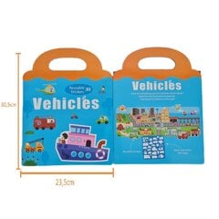 Магнитные наклейки для детей, Vehicles stickers цена и информация | Развивающие игрушки | 220.lv