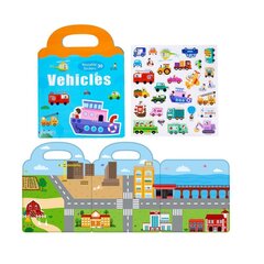 Магнитные наклейки для детей, Vehicles stickers цена и информация | Развивающие игрушки | 220.lv