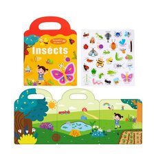 Magnētiskās uzlīmes bērniem, Insects stickers cena un informācija | Attīstošās rotaļlietas | 220.lv