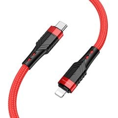 Borofone Cable BU35 Influence - Type C to Lightning - PD 20W 1,2 metres red цена и информация | Кабели для телефонов | 220.lv
