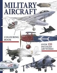 Military Aircraft Colouring Book цена и информация | Книги для малышей | 220.lv