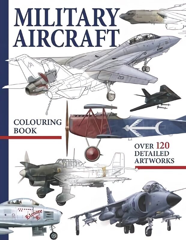 Military Aircraft Colouring Book cena un informācija | Grāmatas mazuļiem | 220.lv