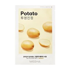 Loksnes sejas maska Missha Potato, 19 g cena un informācija | Sejas maskas, acu maskas | 220.lv