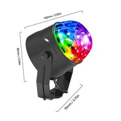 Disco Ball RGB LED ar tālvadības pulti cena un informācija | Galda lampas | 220.lv