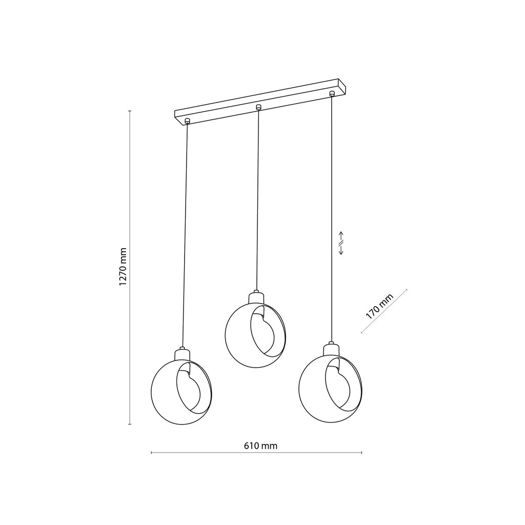 Micadoni Home piekaramā lampa Polaris cena un informācija | Lustras | 220.lv