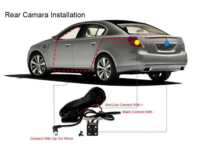 Car Dash Cam DVR-01 Mirror 4,0 inches + rear camera cena un informācija | Auto video reģistratori | 220.lv