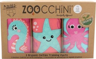 Учебные трусики Zoocchini Ocean Gals, 3-4 м, 3 шт. цена и информация | Подгузники | 220.lv