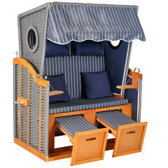 Пляжный домик Greemotion Sylt, серый/коричневый цена и информация | Комплекты уличной мебели | 220.lv