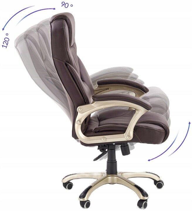 Biroja krēsls Halmar Desmond, brūns cena un informācija | Biroja krēsli | 220.lv
