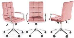 Biroja krēsls Halmar Gonzo 4, rozā cena un informācija | Biroja krēsli | 220.lv