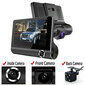 Car Dash Cam DVR-04 4,0 inches + rear camera cena un informācija | Auto video reģistratori | 220.lv