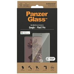 PanzerGlass Ultra-Wide Fit Pixel 7 Pro Screen Protection Antibacterial czarny|black 4773 цена и информация | Защитные пленки для телефонов | 220.lv