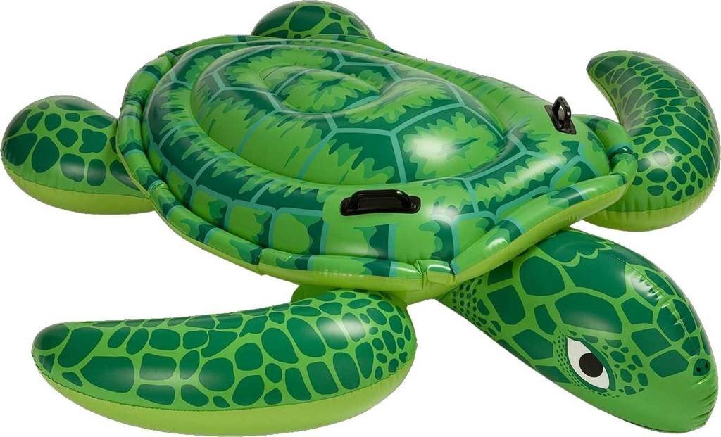 Piepūšamā rotaļlieta Intex Li,l' Sea Turtle Ride-On 150x127 cm cena un informācija | Piepūšamās rotaļlietas un pludmales preces | 220.lv
