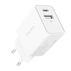 Romoss Сетевое зарядное устройство Romoss AC30T USB + USB-C 30 Вт (белое) цена и информация | Зарядные устройства для телефонов | 220.lv