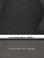 Paklājiņi ARS Fiat 500 /2007-> Luxury cena un informācija | Tekstila paklājiņi pēc auto modeļiem | 220.lv