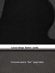 Paklājiņi ARS Citroen C1 / 2014-> Luxury cena un informācija | Tekstila paklājiņi pēc auto modeļiem | 220.lv