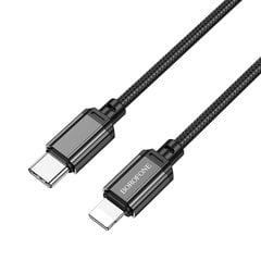 Borofone Cable BX87 Sharp - Type C to Lightning - PD 20W 1 m, black cena un informācija | Savienotājkabeļi | 220.lv