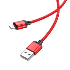 Borofone Cable BX87 Sharp - USB to Lightning - 2,4A 1 metre red цена и информация | Кабели и провода | 220.lv