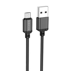 Borofone Cable BX22 Bloom - USB to Micro USB - 2,4A 1 metre white цена и информация | Кабели и провода | 220.lv