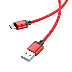 Borofone Cable BX22 Bloom - USB to Micro USB - 2,4A 1 metre white цена и информация | Кабели и провода | 220.lv