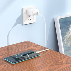 Borofone Cable BX89 Union - USB to Type C - 3A 1 metre white-grey цена и информация | Кабели для телефонов | 220.lv