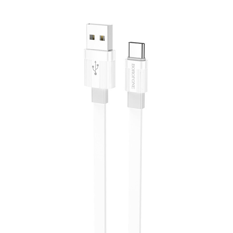 Borofone Cable BX89 Union - USB to Type C - 3A 1 m, white-grey cena un informācija | Savienotājkabeļi | 220.lv