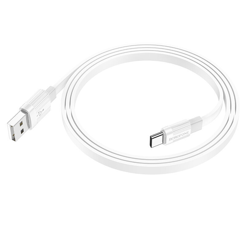 Borofone Cable BX89 Union - USB to Type C - 3A 1 m, white-grey cena un informācija | Savienotājkabeļi | 220.lv