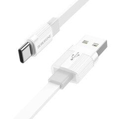 Borofone Cable BX89 Union - USB to Type C - 3A 1 m, white-grey cena un informācija | Savienotājkabeļi | 220.lv