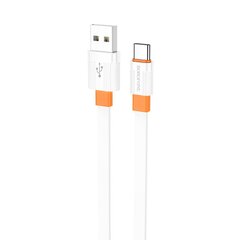 Borofone Cable BX89 Union - USB to Type C - 3A 1 metre white-orange цена и информация | Кабели для телефонов | 220.lv